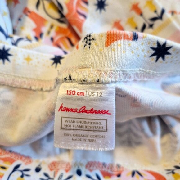 Hanna Andersson girls size 150 or 12 pajama bottoms horse guc for fade - Picture 2 of 4